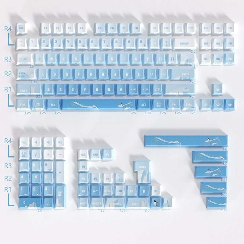 PIIFOX Glacier Keycap Set