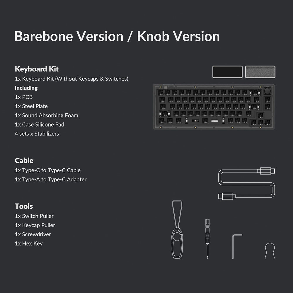 Keychron V2 Knob Version - Barebone