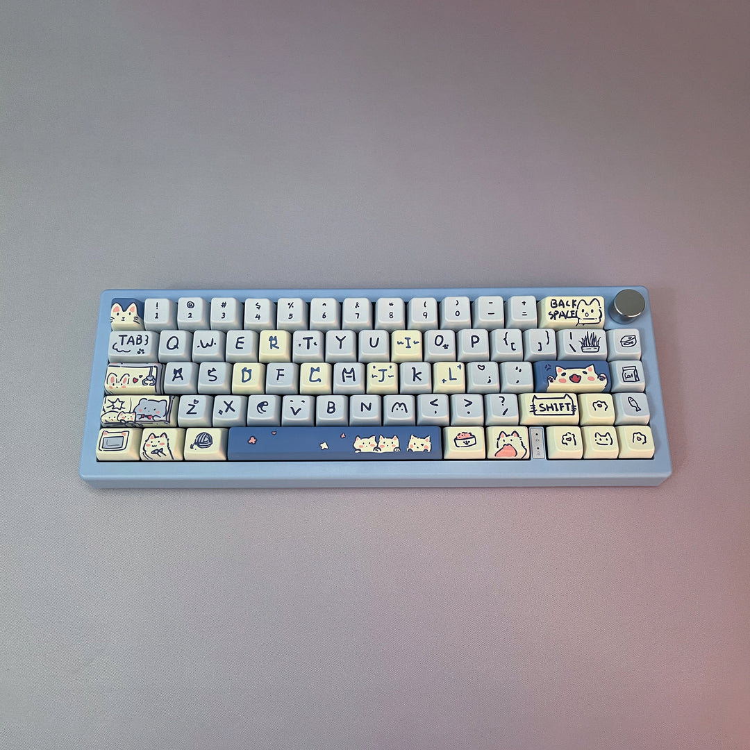 Kiibo Customized GMK67 - Cerulean Cat