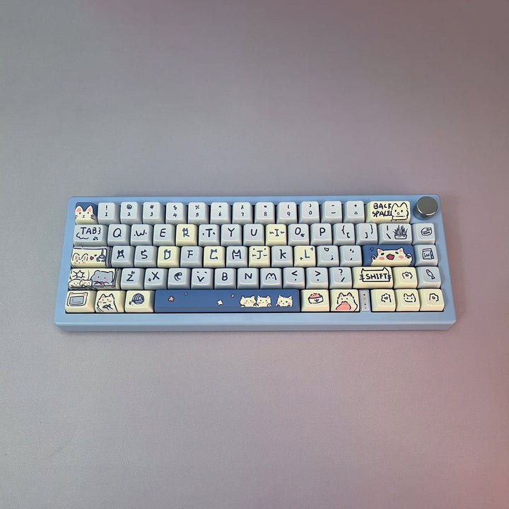 Kiibo Customized GMK67 - Cerulean Cat