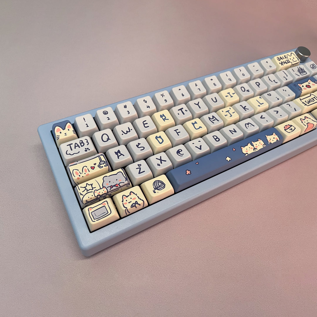 Kiibo Customized GMK67 - Cerulean Cat