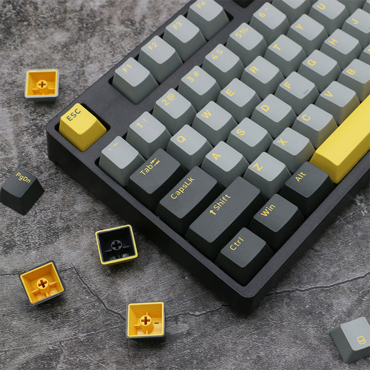 Kiibo Graphite Gold Keycap Set